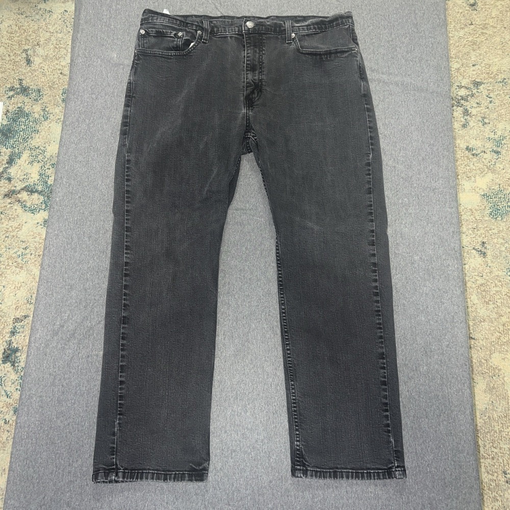 Levi's 559 Jeans Men's 40x30 Relaxed Straight Fit Stretch Black Dark Wash Denim
